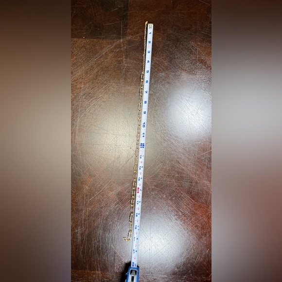 Ettika Gold Necklace chain links with 1" links Adjustable Length ~15”-20” - Picture 2 of 4